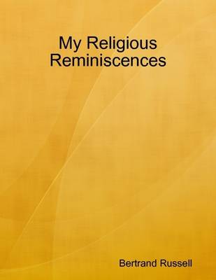 Book cover for My Religious Reminiscences