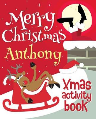 Book cover for Merry Christmas Anthony - Xmas Activity Book