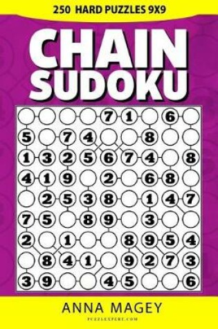 Cover of 250 Hard Chain Sudoku Puzzles 9x9