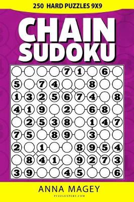 Cover of 250 Hard Chain Sudoku Puzzles 9x9