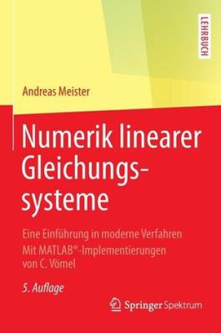 Cover of Numerik linearer Gleichungssysteme