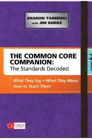 Cover of The Common Core Companion: The Standards Decoded, Grades K-2