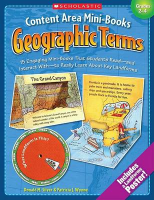 Book cover for Content Area Mini-Books: Geographic Terms, Grades 2-4