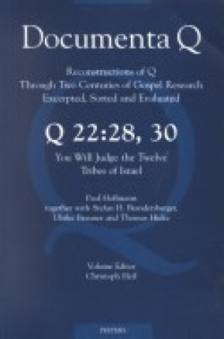 Cover of Q22: 28, 30. You Will Judge the Twelve Tribes of Israel