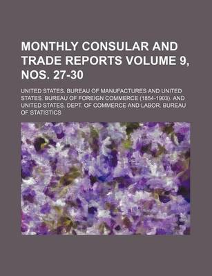 Book cover for Monthly Consular and Trade Reports Volume 9, Nos. 27-30