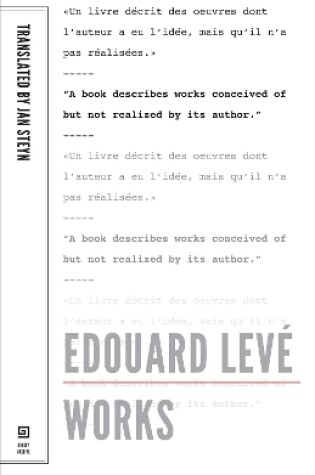 Cover of Edouard Leve: Works