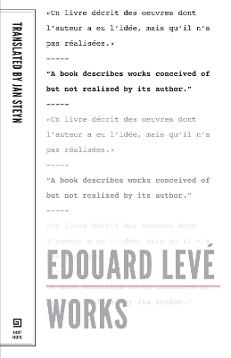 Book cover for Edouard Leve: Works