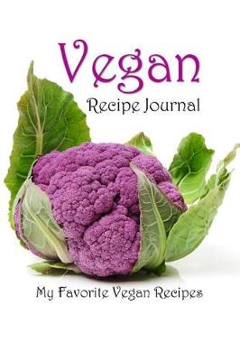 Book cover for Vegan Recipe Journal