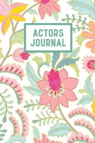 Cover of Audition Notebook, Prompts & Blank Lined Notes To Write, Theater Acting Auditions, Gift, Diary Log Book