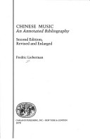 Book cover for Chinese Music Annot