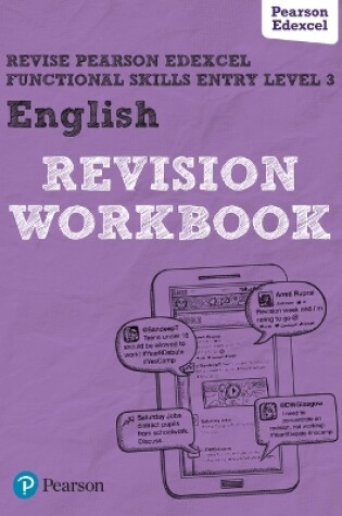 Cover of Pearson REVISE Edexcel Functional Skills English Entry Level 3 Workbook