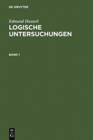 Cover of Logische Untersuchungen, Set