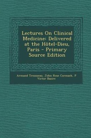 Cover of Lectures on Clinical Medicine