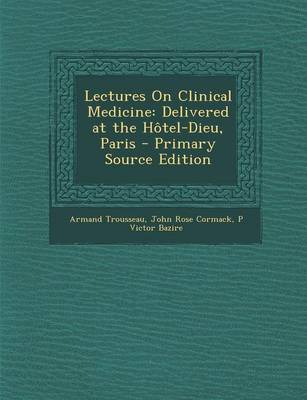 Book cover for Lectures on Clinical Medicine