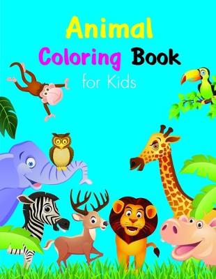 Book cover for Animal Coloring Book for kids