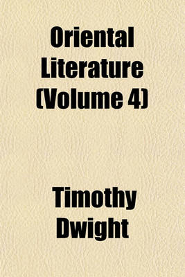 Book cover for Oriental Literature (Volume 4)
