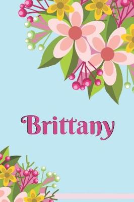 Book cover for Brittany Personalized Blank Lined Journal Notebook