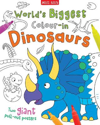 Book cover for World's Biggest Colour-in Dinosaurs