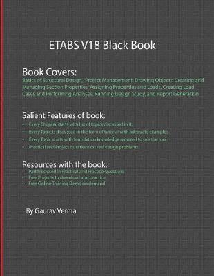 Book cover for ETABS V18 Black Book