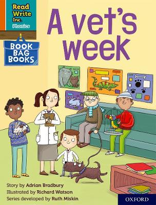 Book cover for Read Write Inc. Phonics: A vet's week (Orange Set 4 Book Bag Book 2)