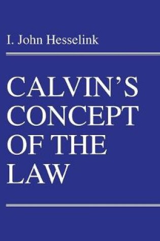 Cover of Calvin's Concept of the Law