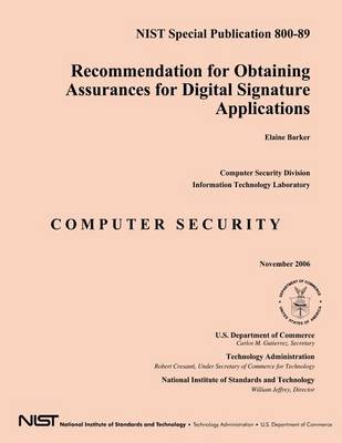 Book cover for Recommendation for Obtaining Assurances for Digital Signature Applications