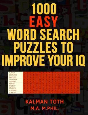 Book cover for 1000 Easy Word Search Puzzles to Improve Your IQ