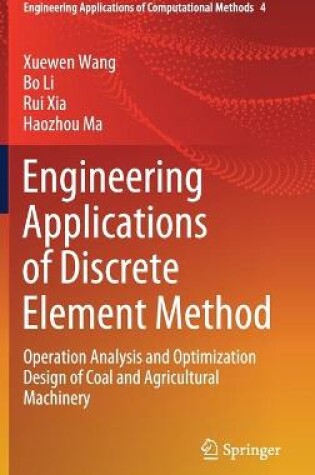 Cover of Engineering Applications of Discrete Element Method