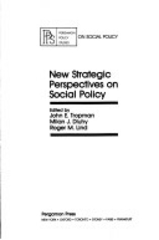 Cover of New Strategic Perspectives on Social Policy