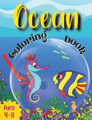 Book cover for Ocean Coloring Book