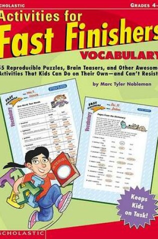 Cover of Activities for Fast Finishers