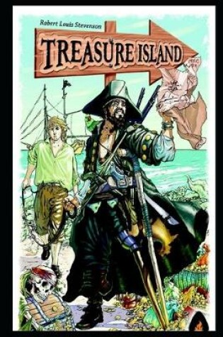 Cover of Treasure Island By Robert Louis Stevenson Annotated Latest Version