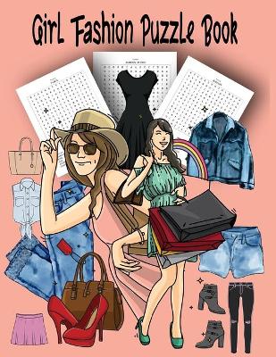 Book cover for Girl Fashion Puzzle Book