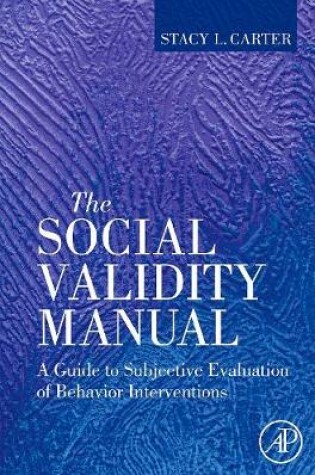 Cover of The Social Validity Manual