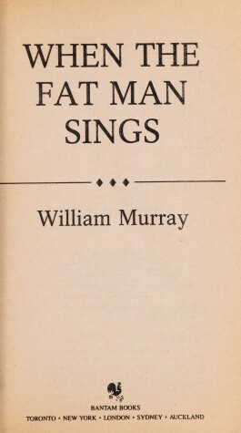 Book cover for When Fat Man Sings