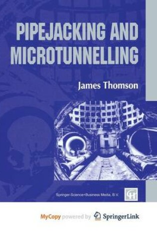Cover of Pipejacking and Microtunnelling