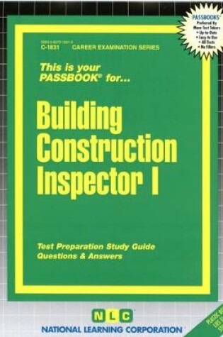 Cover of Building Construction Inspector I