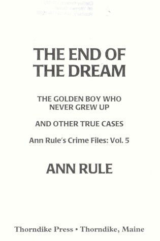 Cover of The End of the Dream