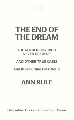 Book cover for The End of the Dream