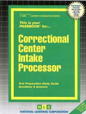 Book cover for Correctional Center Intake Processor