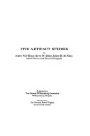 Cover of Five Artifact Studies