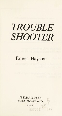 Book cover for Troubleshooter