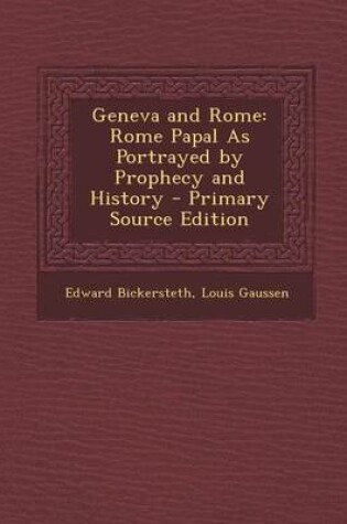 Cover of Geneva and Rome