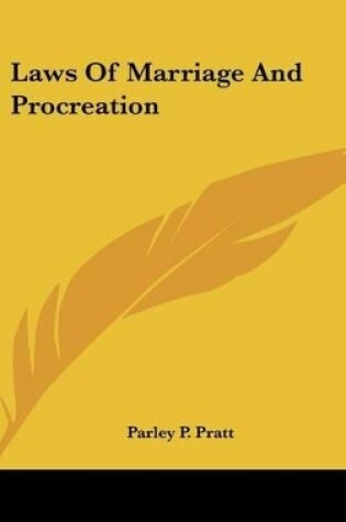 Cover of Laws of Marriage and Procreation