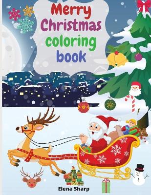Book cover for Merry Christmas coloring book