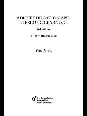 Book cover for Adult Education and Lifelong Learning