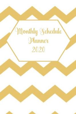 Book cover for Monthly Schedule Planner 2020