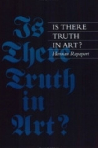 Cover of Is There Truth in Art?