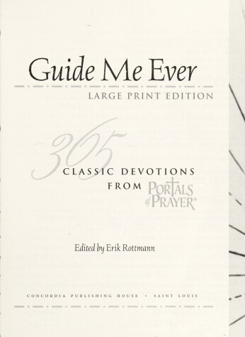 Book cover for Guide Me Ever