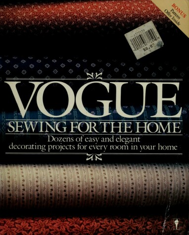 Book cover for "Vogue" Sewing for the Home